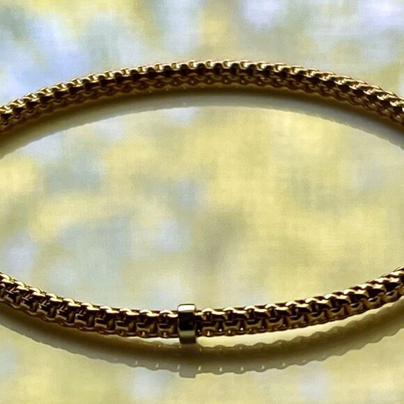 Phillip Gavriel 14K Yellow Gold 3mm Stretch Prosecco Bracelet – Made in Italy - Picture 4 of 9